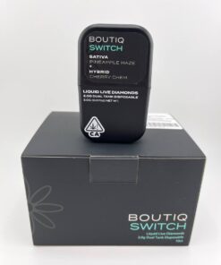 Boutiq SWITCH – Liquid Live Diamond – PineApple Haze + Cherry Chem, boutiq switch, boutiq switch disposable, boutiq carts, boutiq v4